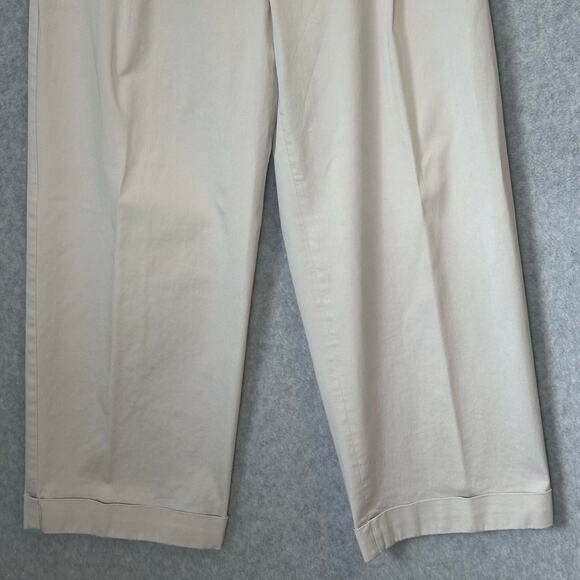Antonelli Firenze Sz 42, US‎ 6 Cropped Slacks Baggy Cuffed Wide Leg Quiet Luxury - Picture 11 of 14
